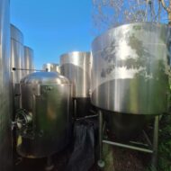 3x gebrauchte Zylindrischkonische Gärtanks 25HL zu verkaufen